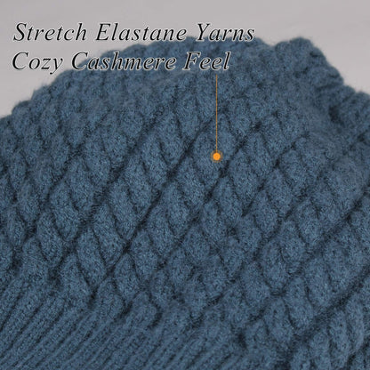 Winter Beanie Hats for Women Womens Warm Knit Fur Bobble Pom Pom Hat