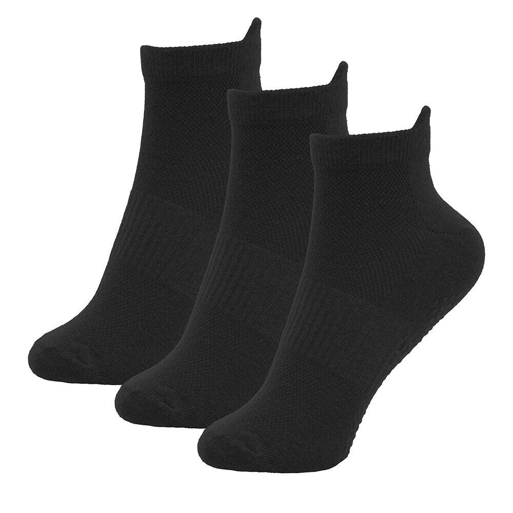 3 Pairs Unisex Sport Gym Yoga Non Slip Gripper Sole Trainer Liner Socks