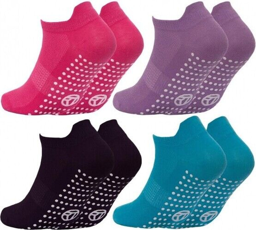 3 Pairs Unisex Sport Gym Yoga Non Slip Gripper Sole Trainer Liner Socks